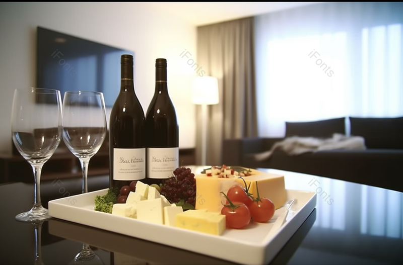 葡萄草莓蛋糕白色托盘葡萄酒玻璃杯高脚杯西式生活室内餐桌浪漫高级商务,高清,摄影图,摄影图片,图片大全,摄影图免费下载